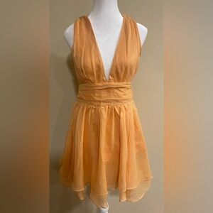 Abercrombie&Fitch light orange flowy dress​​​​​​​